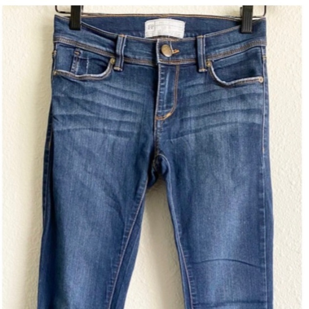 Free People Dark Wash Skinny Jeans